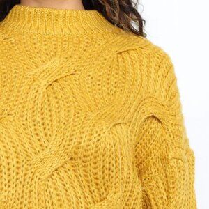 #29❤️ BRAND NEW WITH TAGS PETAL & PUP VITERBO KNIT SWEATER IN MUSTARD